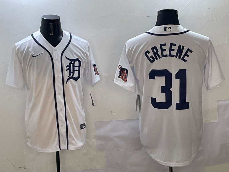 Men Detroit Tigers #31 Greene White Game 2025 Nike MLB Jersey style 3121